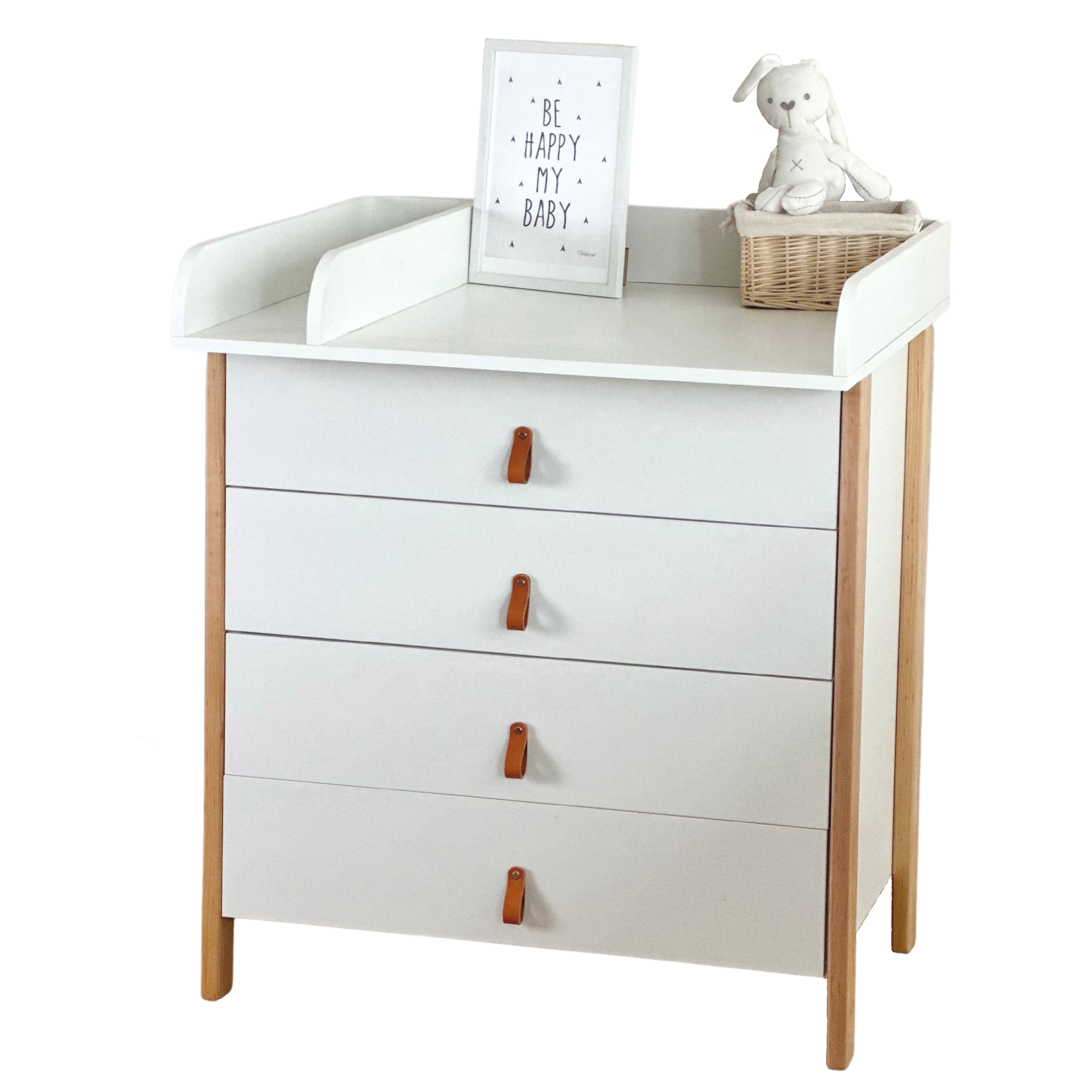 Cómoda Scandi blanco natural