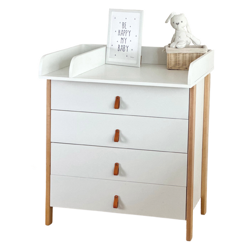 Cómoda Scandi blanco natural