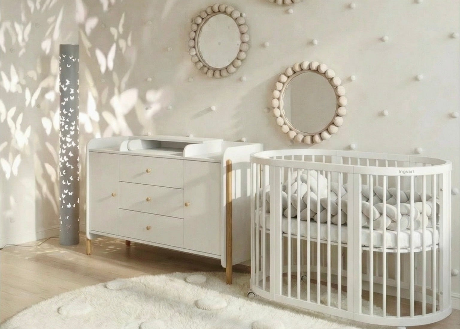 Cuna Evolutiva Ovalada "Smart Bed" 9 en 1