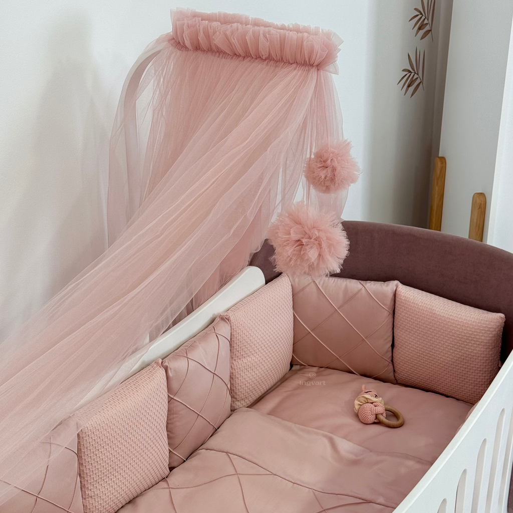Conjunto Platino rosa empolvado - dosel